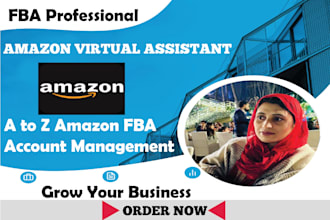 be your professional amazon virtual assistant and amazon fba VA