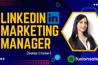 be your linkedin marketing manager and appointment setter