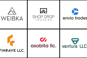 design shopify, amazon store, and ecommerce business logo