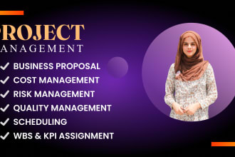 do project management, risk management, scheduling tasks