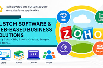 do customization, automation zoho crm, books, people and creator