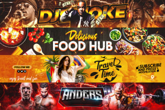 create eye catching youtube banner
