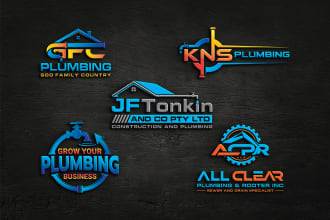 design plumbing heating and air conditioning hvac oil gas logo