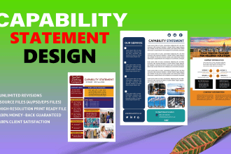 do design attractive capability statement for your business
