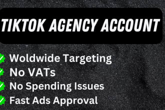 create tik tok agency ads account tiktok agency account