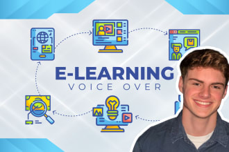 narrate your elearning course in pro british male voice