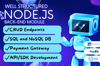 create your app nodejs module in typescript