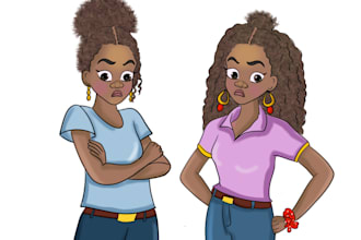 do african american children story book illustration