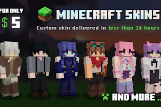 create custom minecraft skin for you