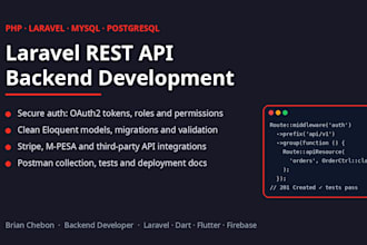 build a secure laravel rest API backend for your app