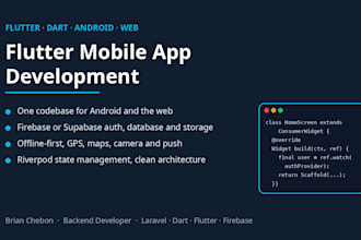 build a flutter mobile app with firebase or supabase