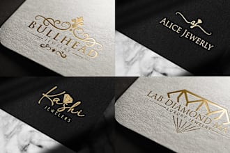 do luxury jewelry shop logo design and unlimited revision