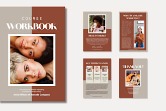 design ebook, pdf lead magnets, workbook, freebie in canva