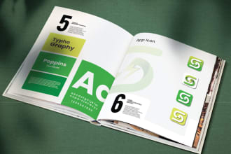 design modern brand book guidelines and corporate identity