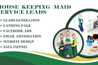 generate high quality clean house leads maid service commercial cleaning leads