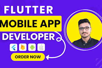 be your flutter mobile app developer, android development with flutter firebase
