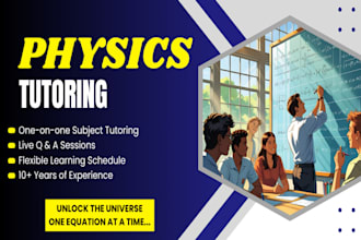 be your expert tutor for physics and mathematics