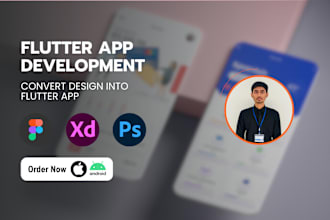 build flutter app from figma, xd, PSD design