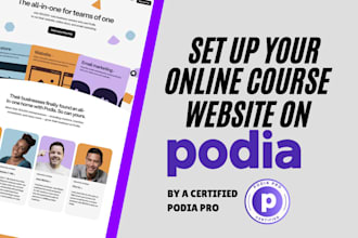 setup your podia online course website