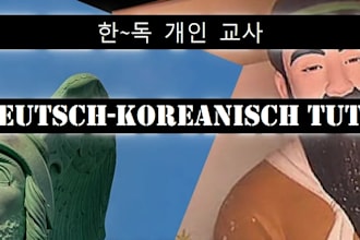 provide professional german korean tutoring