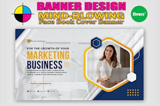 do creative social media designs, banner ads designs