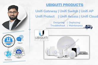 planning, design and implement unifi, udm products