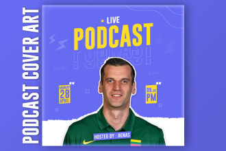 design a professional podcast cover art