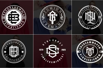 do initial letters monogram and urban streetwear clothing brand logo