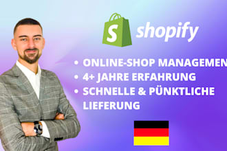 manage your online shop