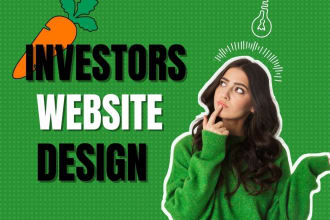 develop investor carrot website real estate website and  investors landing page