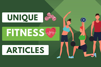 write fitness articles for blog, SEO optimized blog posts