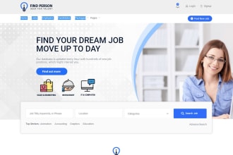 design recruitment, job board agency and staffing website