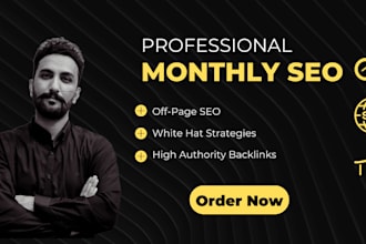 optimize and boost your website ranking with monthly on page and off page SEO