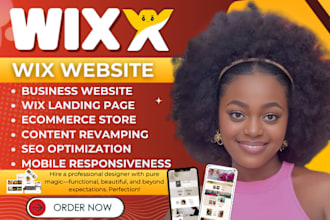 develop pro wix website design, wix website redesign