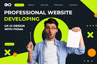 do website UI UX, web design with figma