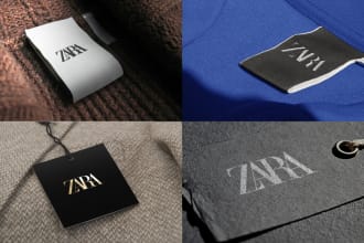 make a design clothing label, clothing tag, hangtag