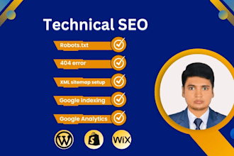 fix broken links, 404 errors, 301 redirection, robots txt and xml sitemap