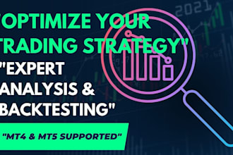 expert advisor trading strategy testing, analysis e report