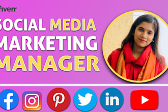 be your  social media marketing manager