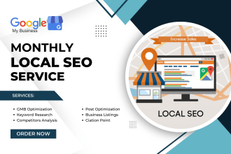 do monthly local SEO for optimizing google my business