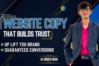 write high converting website copy and sales copywriting