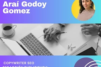 realizaré copywriting en español con optimización SEO