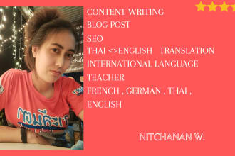 do thai SEO igaming content writing and translation