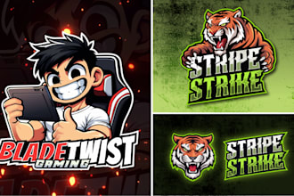 design a custom gaming and mascot logo
