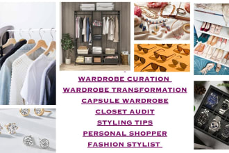 do closet audit, capsule wardrobe curation and evaluation as a fashion stylist