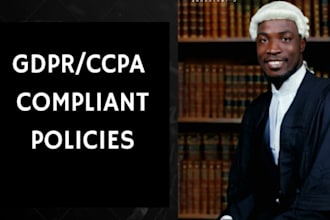 write gdpr compliant privacy policy and terms for your online store