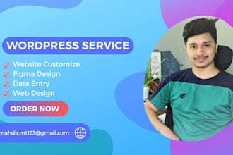 bulid wordpress website or customized