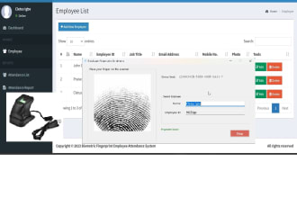 do online biometric fingerprint employee attendance
