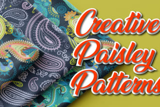 design creative paisley pattern for your clothes or textile