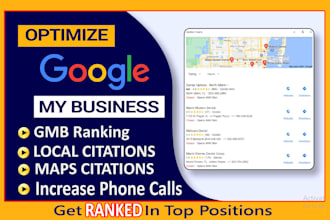 do local SEO and google my business optimization for gmb ranking local citation